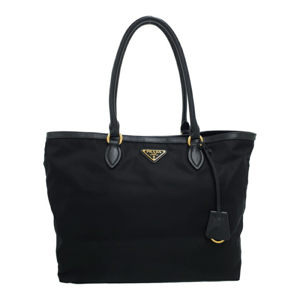 Prada Tessuto Vela Tote Shoulder Bag Black